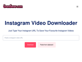 'gramsaver.com' screenshot