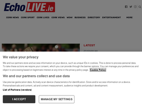 'echolive.ie' screenshot