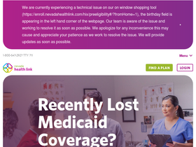 'nevadahealthlink.com' screenshot