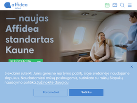 'affidea.lt' screenshot