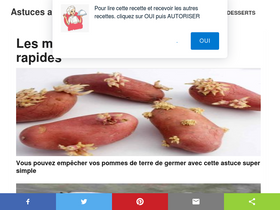 'astucesaufeminin.com' screenshot