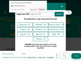 'carajas.com.br' screenshot