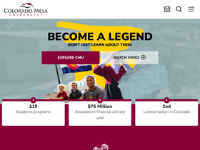 'coloradomesa.edu' screenshot