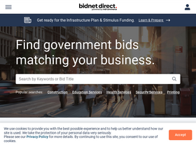 'bidnetdirect.com' screenshot