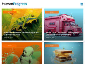 'humanprogress.org' screenshot