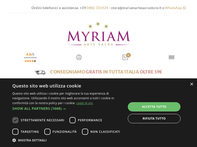 'myriamartesacrastore.it' screenshot
