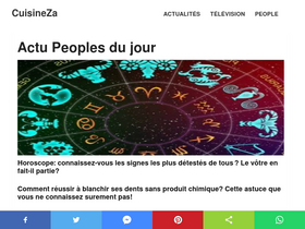 'cuisineza.com' screenshot