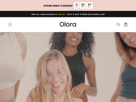 Oloraofficial homepage screenshot