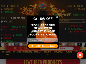 'hotsauce.com' screenshot