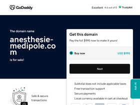'anesthesie-medipole.com' screenshot
