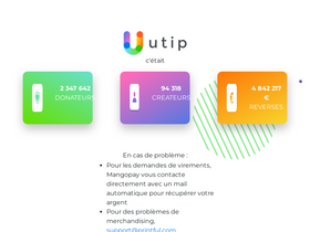 'utip.io' screenshot