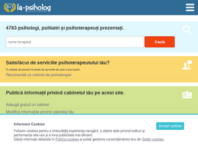 'la-psiholog.ro' screenshot