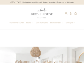 White Grove House homepage screenshot