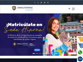 'uniagustiniana.edu.co' screenshot