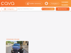 'cava.tn' screenshot