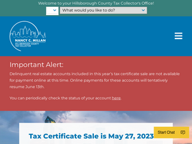 'hillstax.org' screenshot