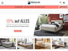 'betten.de' screenshot