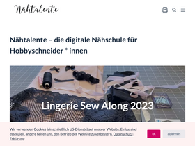 'naehtalente.de' screenshot