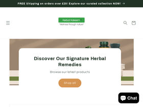 Herbal Hakeem homepage screenshot