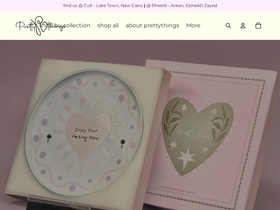 prettythings-eg.com homepage screenshot