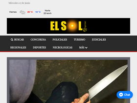 'diarioelsol.com.ar' screenshot