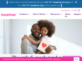 'sneakpeektest.com' screenshot