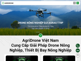 'agridrone.vn' screenshot