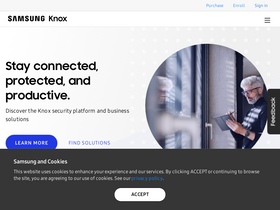 'samsungknox.com' screenshot