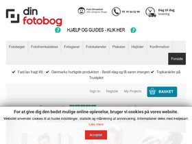 Dinfotobog homepage screenshot
