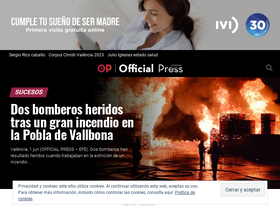 'officialpress.es' screenshot