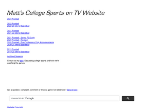 'mattsarzsports.com' screenshot
