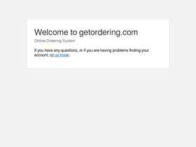 'getordering.com' screenshot