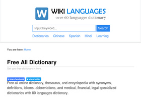 'wikilanguages.net' screenshot