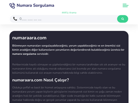 'numaraara.com' screenshot