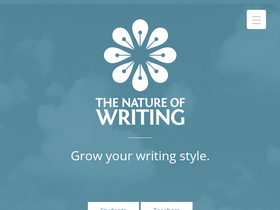 'natureofwriting.com' screenshot