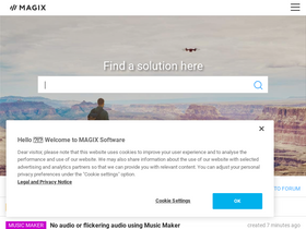 'magix.info' screenshot