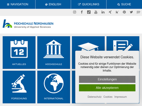 'hs-nordhausen.de' screenshot