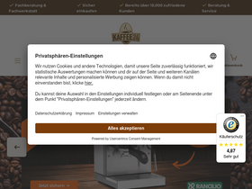 'kaffee24.de' screenshot