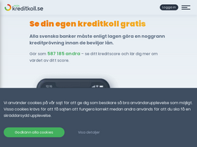 'minkreditkoll.se' screenshot