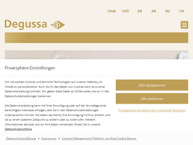 'degussa-goldhandel.ch' screenshot