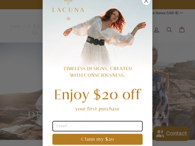 houseoflacuna.com homepage screenshot