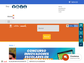 'educacionbogota.edu.co' screenshot
