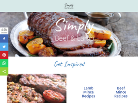'simplybeefandlamb.co.uk' screenshot