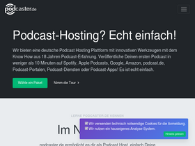 'podcaster.de' screenshot