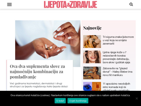 'ljepotaizdravlje.hr' screenshot