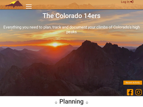 '14ers.com' screenshot