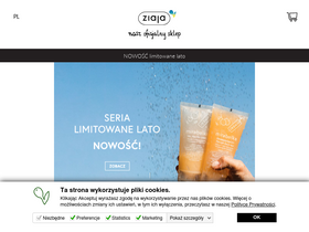 'ziaja.com' screenshot