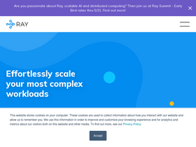 'ray.io' screenshot