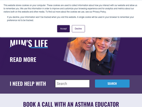 'asthma.org.au' screenshot