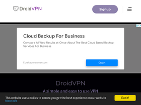 'droidvpn.com' screenshot